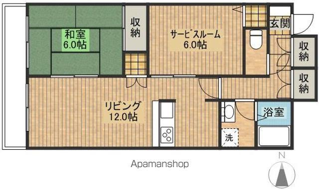 ホーリー弁天橋(1SLDK/3階)の間取り写真