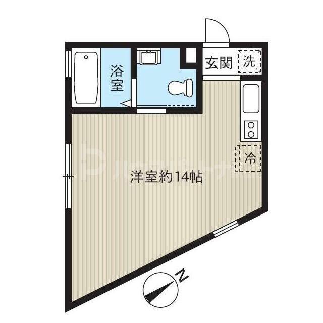 レピュア南千住レジデンスII(ワンルーム/4階)の間取り写真