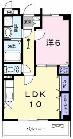 パストラルメゾン・グラン(1LDK/3階)の間取り写真