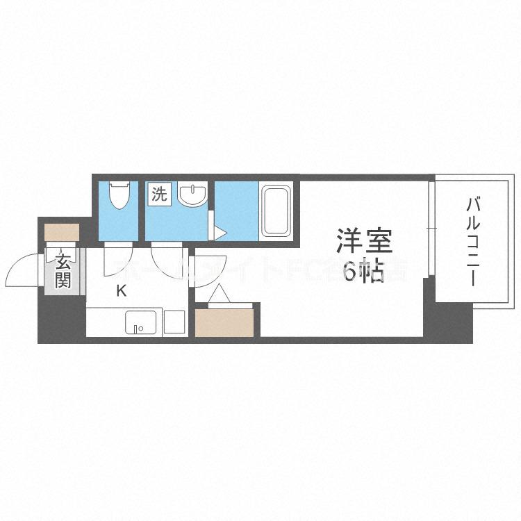 エスリード桜ノ宮レジデンス(1K/5階)の間取り写真