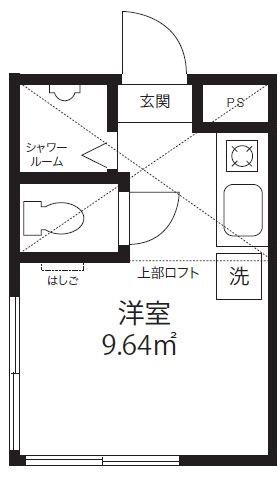 フィリップ下落合(ワンルーム/2階)の間取り写真