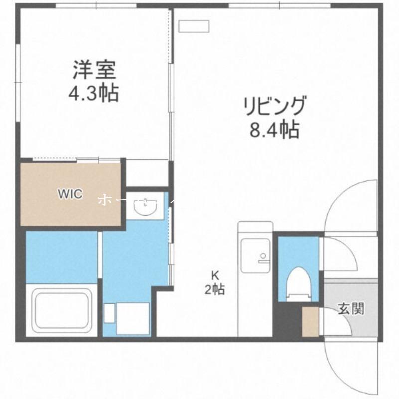 CIAFUL元町(1LDK/4階)の間取り写真