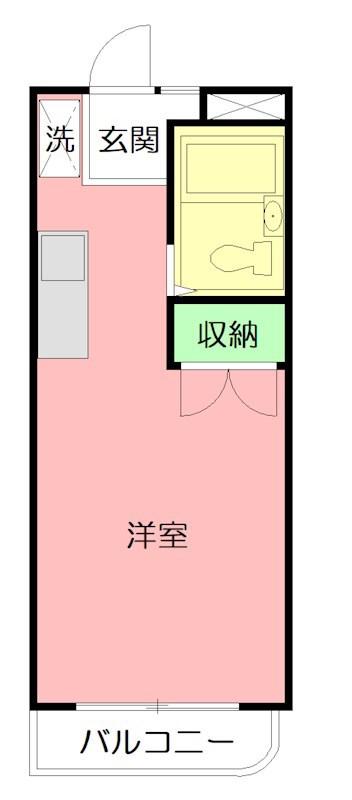 センチュリー21厚木(ワンルーム/3階)の間取り写真