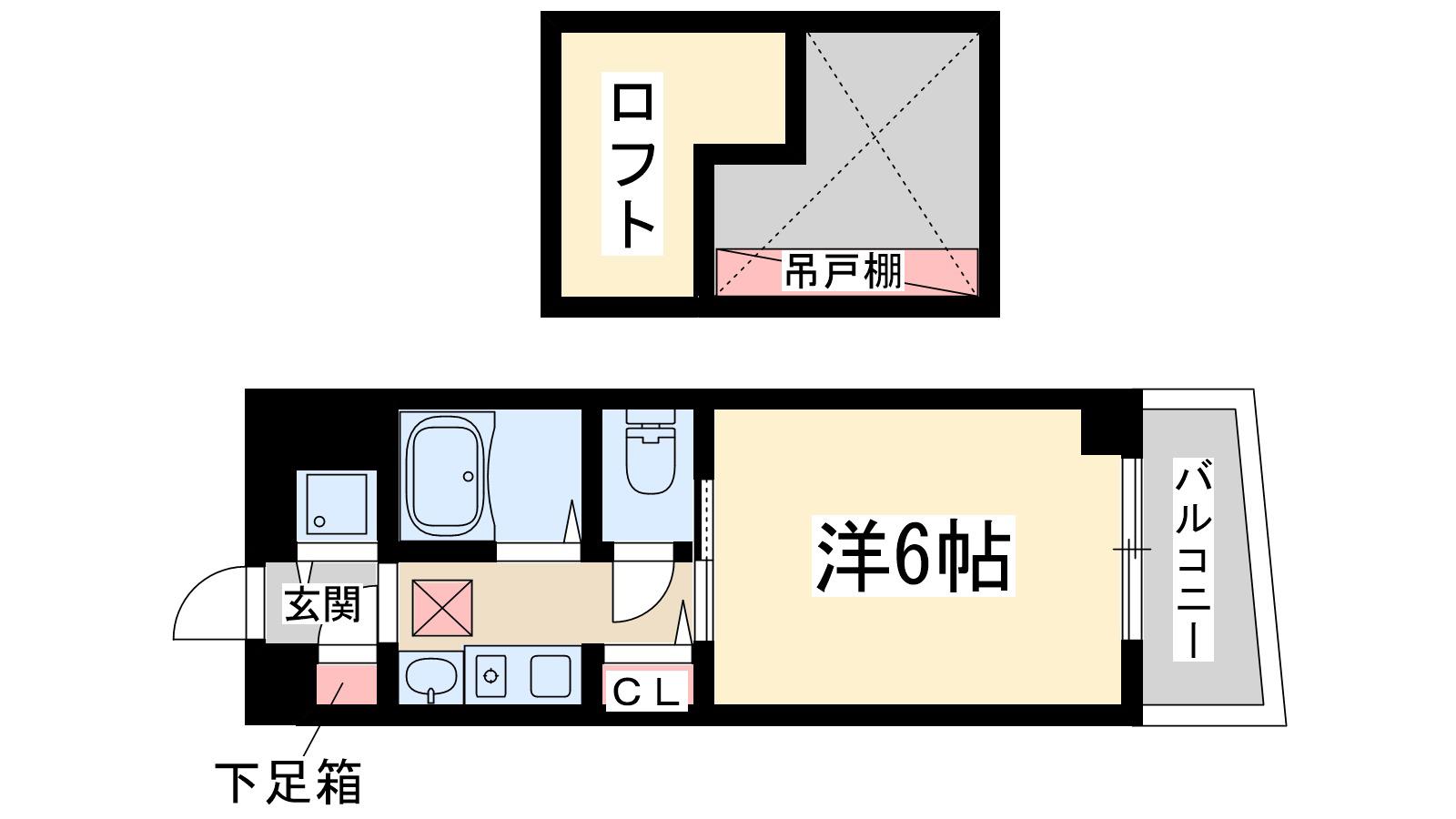 エステムコート新大阪Ⅲステーションプラザ(1K/8階)の間取り写真