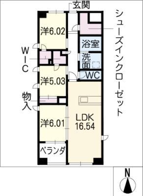 エミネンス桜山(3LDK/2階)の間取り写真