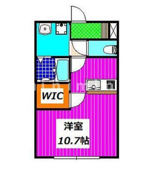 SQUARE出水(ワンルーム/1階)の間取り写真