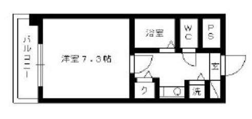 リバーシティ室見(1K/1階)の間取り写真