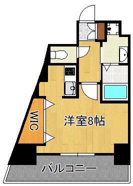 LEGEND黒崎II(ワンルーム/5階)の間取り写真