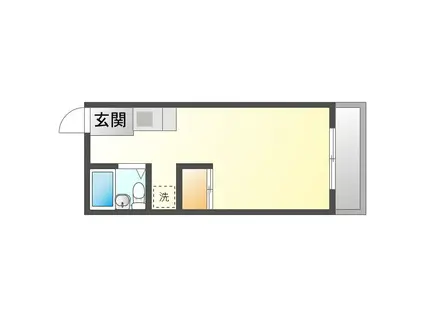 野沢マンション(1K/2階)の間取り写真