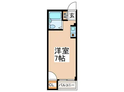 シャト-SOME(ワンルーム/3階)の間取り写真