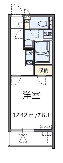 TATEISHI(1K/1階)の間取り写真