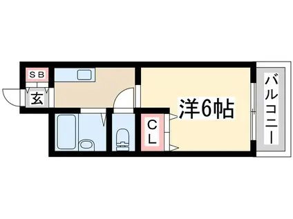 第11土井マンション(1K/4階)の間取り写真