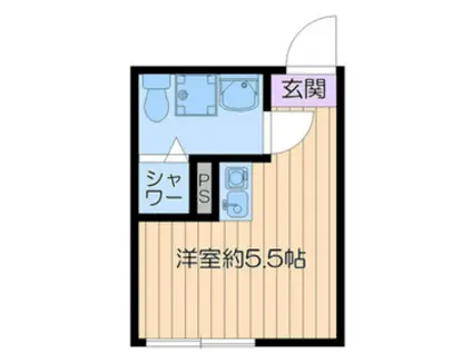 エスペランス平井(ワンルーム/3階)の間取り写真