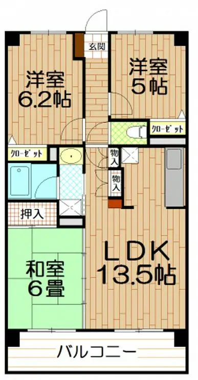 モンドミール和光 2階階 間取り