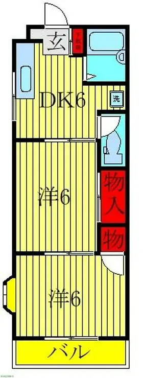 エムハイツ桜木 1階階 間取り