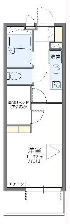 レオパレスブリエスト 2階階 間取り
