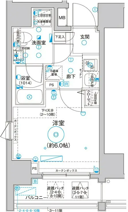 Le’a横濱サウスステージ 11階階 間取り