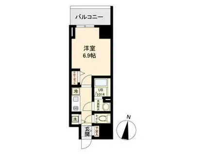 M-LUXE丸の内(1K/10階)の間取り写真
