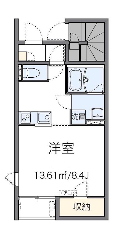 コスモス(1K/1階)の間取り写真