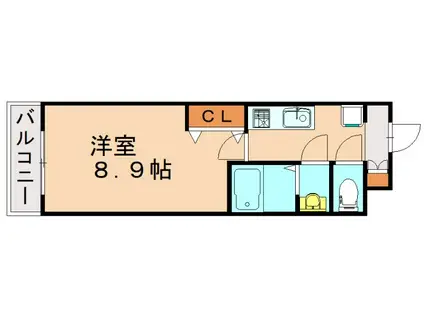 HALE LUANA(1K/5階)の間取り写真