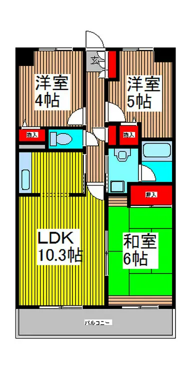エスポワール喜沢 2階階 間取り