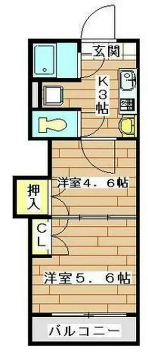 レジデンスカープ大宮 4階階 間取り