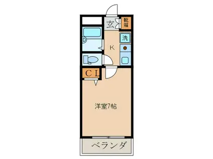 アゴラ葵(1K/3階)の間取り写真