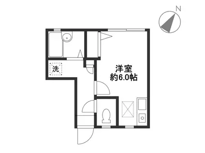 ソフィア(1K/1階)の間取り写真