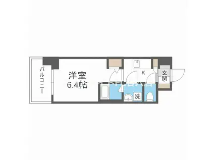 コンフォリア江坂広芝町(1K/10階)の間取り写真