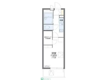 レオパレス南一番(1K/4階)の間取り写真