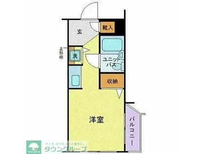 パレ・ドール八王子II(ワンルーム/3階)の間取り写真