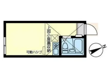 ブルーミー川崎(ワンルーム/2階)の間取り写真