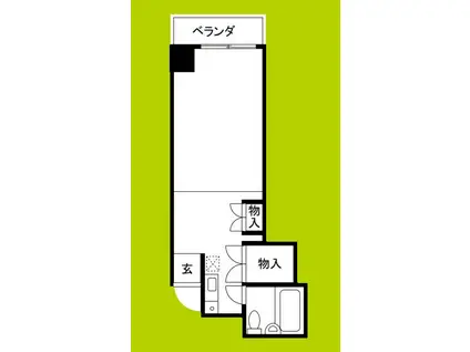 ラフォーレ今里(ワンルーム/6階)の間取り写真