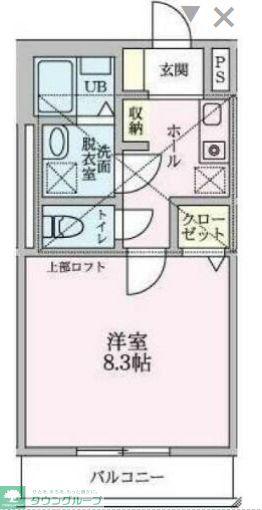 グリーンヒル光ヶ丘(1K/1階)の間取り写真