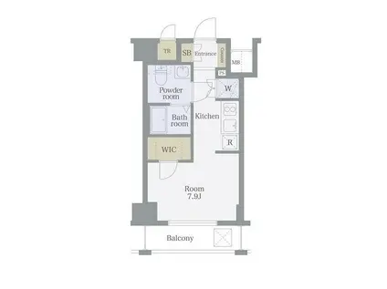 アーバイル三軒茶屋(1K/3階)の間取り写真