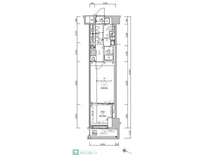 WEAVE BASE -ITABASHI HONCHO(1LDK/6階)の間取り写真