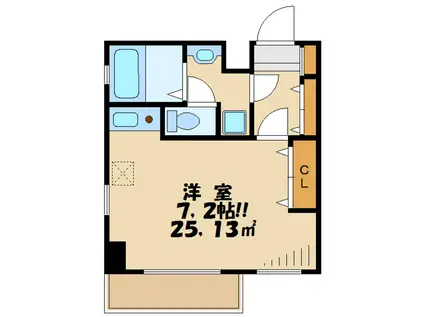 聖蹟RIO(ワンルーム/4階)の間取り写真