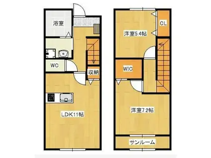 NIVEOUS FAIRY(2LDK/1階)の間取り写真