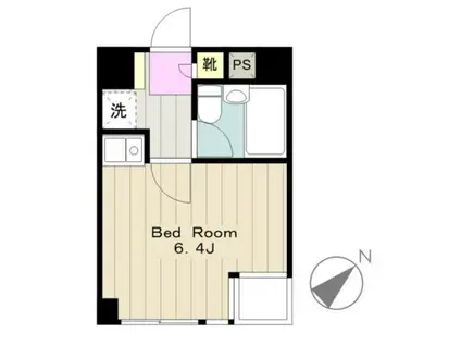 IB SQUARE(1K/2階)の間取り写真