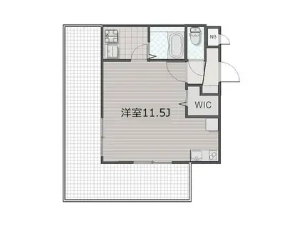 ミリアビタNO.37(1K/5階)の間取り写真