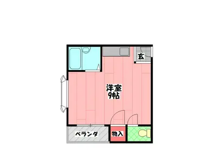 チェリッシュハウス(1K/3階)の間取り写真