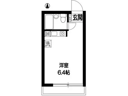 LENO桜新町(ワンルーム/1階)の間取り写真