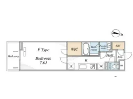 リブリ・西横浜II(1K/3階)の間取り写真