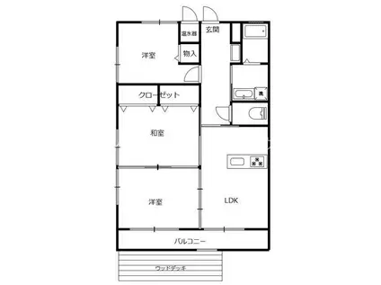 グレースコートMA(3LDK/1階)の間取り写真