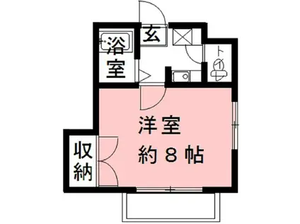KT FLAT(1K/1階)の間取り写真