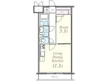 ピエールマルミット・ I(1LDK/1階)の間取り写真