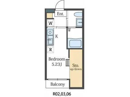 インスペース(ワンルーム/1階)の間取り写真