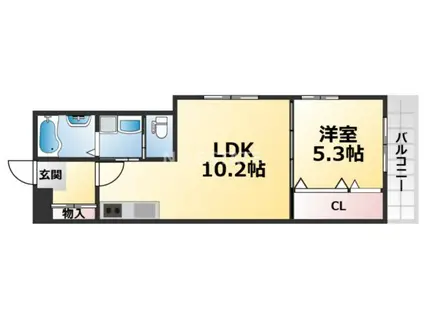 PRAF5(1LDK/1階)の間取り写真