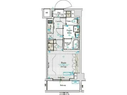 ブライズフォルム墨田(1K/3階)の間取り写真