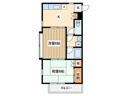トミクラ7(2K/2階)の間取り写真
